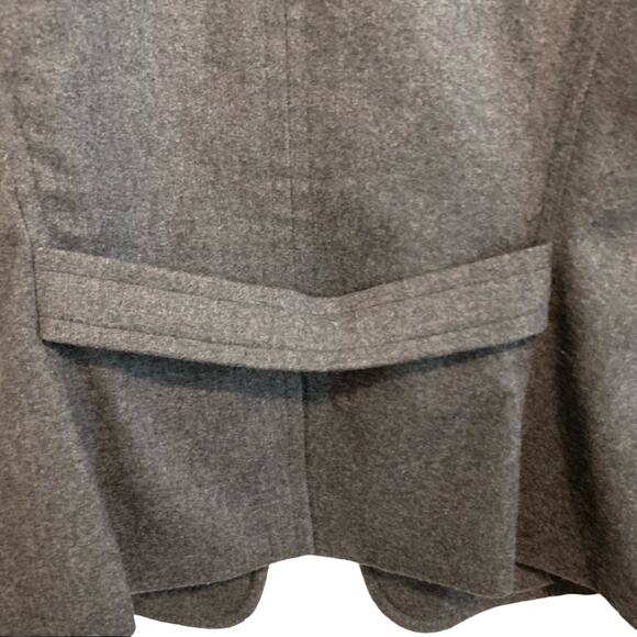 EXPRESS Dark Gray Wool Waist Length Blazer - Picture 5 of 10